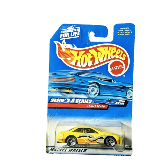 Mattel Other - 👣4/$20.  Lexus-SC400 Seein' 3-D Series Hot Wheels